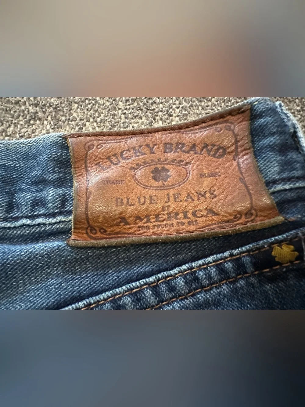 Lucky Brand Men’s Jeans 29 x 34 221 Original Straight OL Wilder Ranch Button Fly